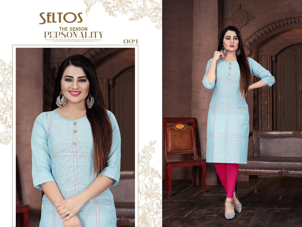 Aagya Seltos Latest Fancy Designer Casual Wear Kurti Collection